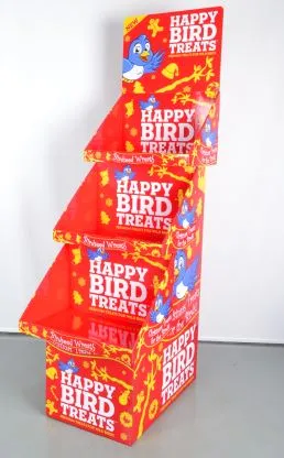 Customized supermarket floor cardboard display